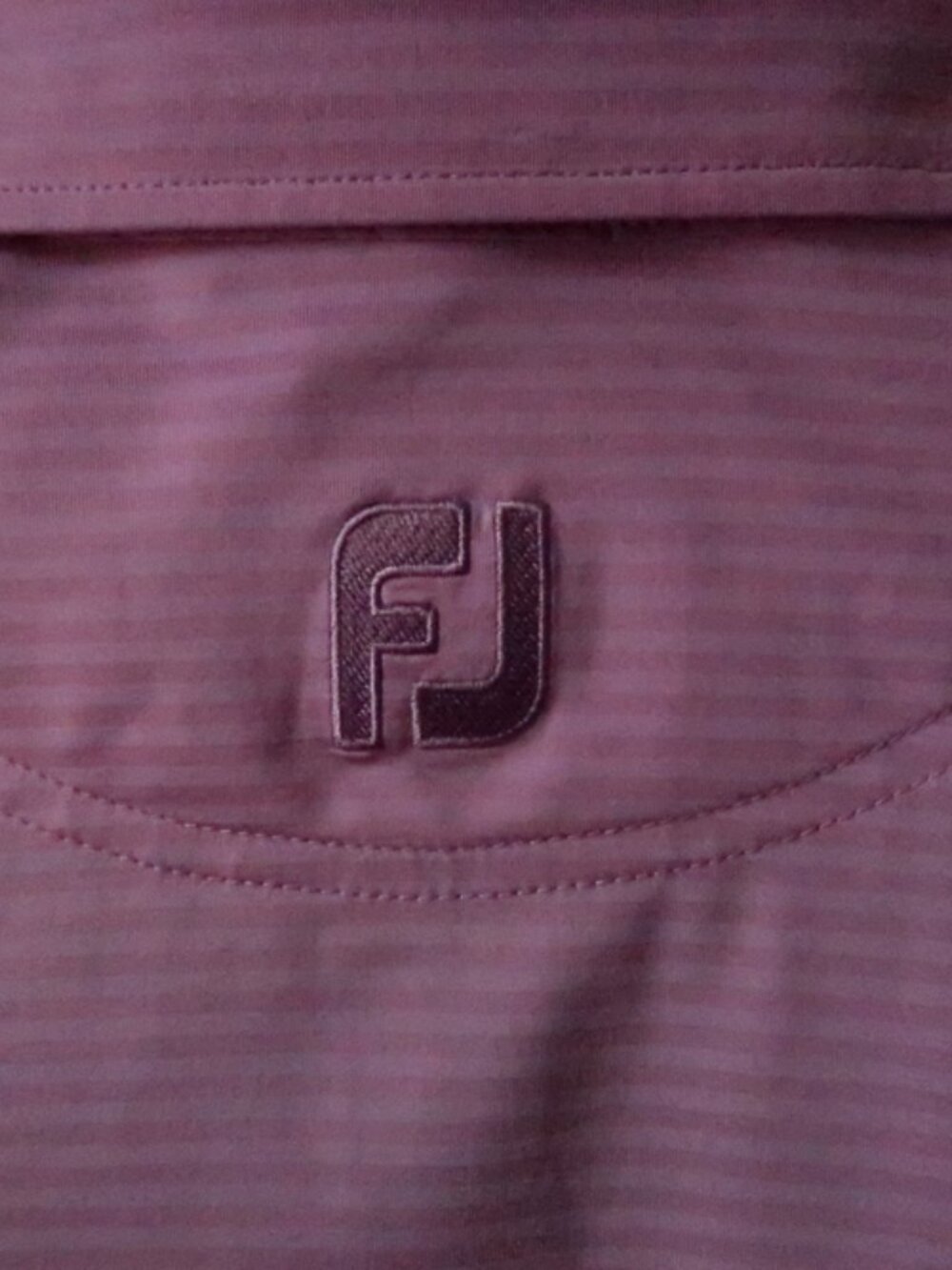 Footjoy Lavender Berry Hills Cc Performance Stretch Polo (L) Omg View 3